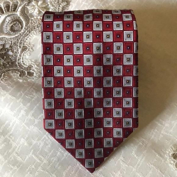 Men’s Jos A Bank Silk Neck Tie - Picture 2 of 4